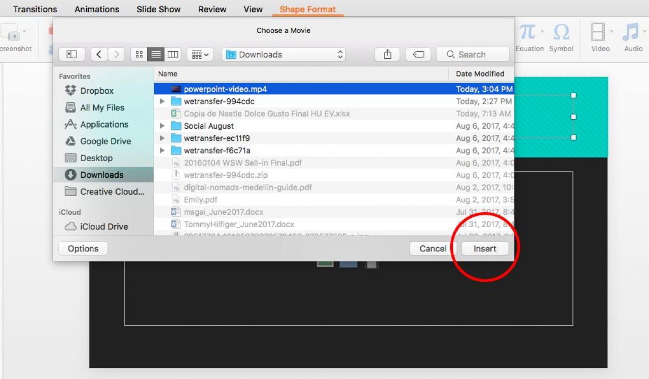 can you embed youtube videos in powerpoint 2016 for mac